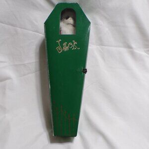 Nightmare Before Christmas Jack Skellington in Green Coffin Box Rare Japan #4017